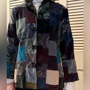 Marguerite Rubel vintage velveteen patchwork jacket